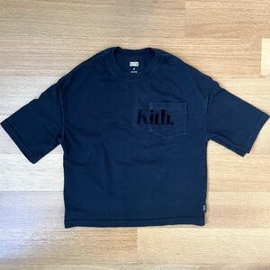 Kith Kids Logo Black Short Sleeve Pocket T-Shirt Size Medium